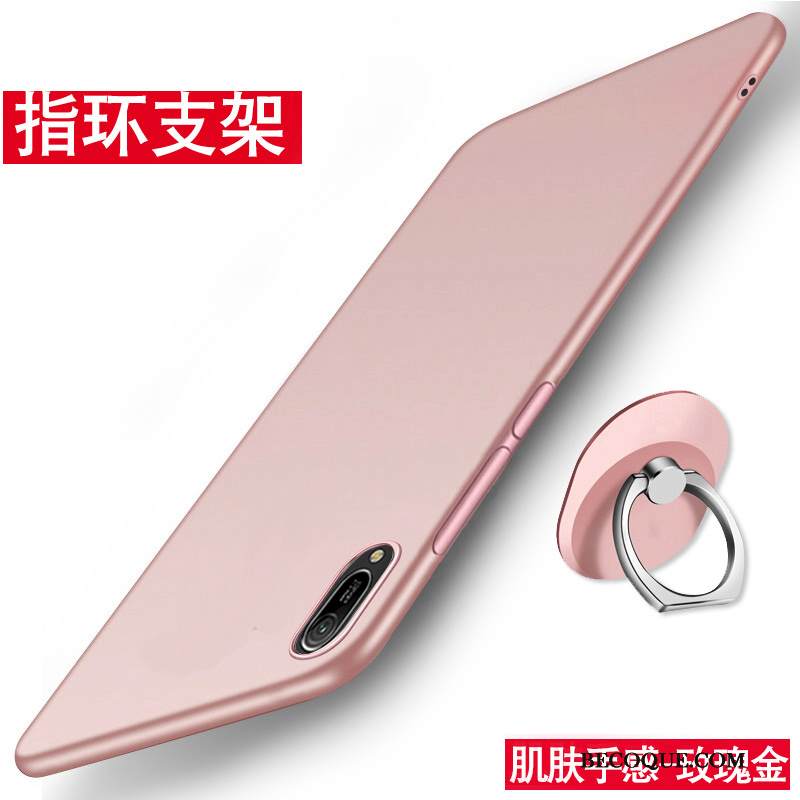 Kuori Huawei Y6 2019 Laukut Ohut Pesty Suede, Kotelo Huawei Y6 2019 Silikoni Murtumaton Ultra