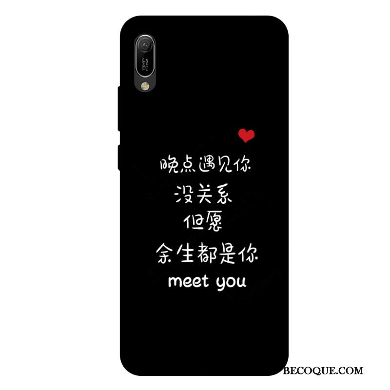Kuori Huawei Y6 2019 Laukut Rakastunut Valkoinen, Kotelo Huawei Y6 2019 Pehmeä Neste Puhelimen Kuoret