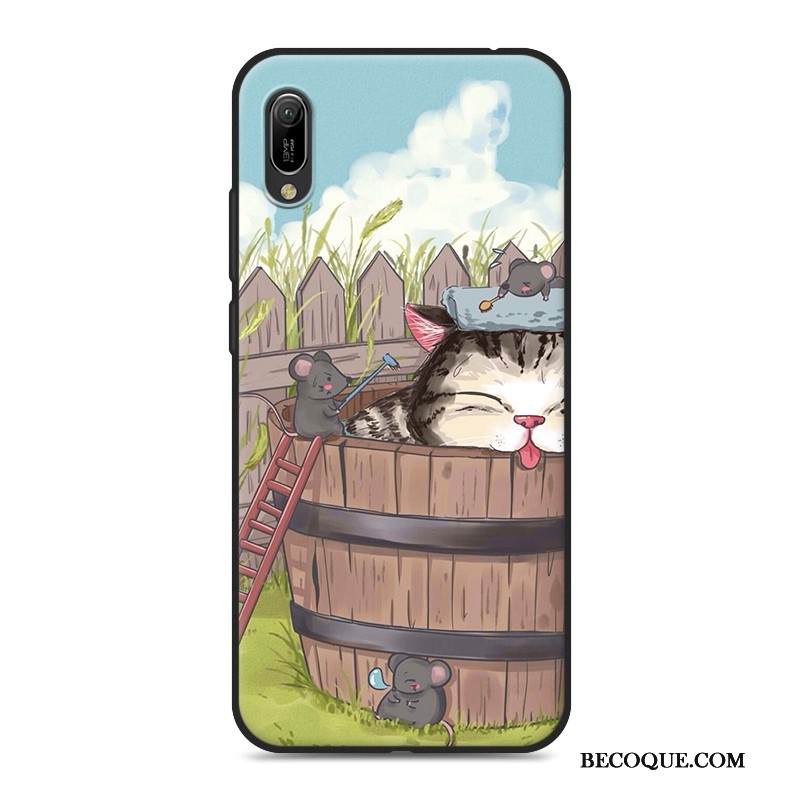 Kuori Huawei Y6 2019 Luova Puhelimen Kuoret Musta, Kotelo Huawei Y6 2019 Pehmeä Neste Rakastunut