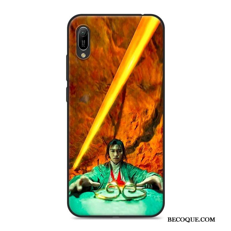 Kuori Huawei Y6 2019 Luova Puhelimen Kuoret Musta, Kotelo Huawei Y6 2019 Pehmeä Neste Rakastunut