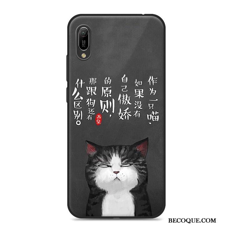 Kuori Huawei Y6 2019 Luova Puhelimen Kuoret Musta, Kotelo Huawei Y6 2019 Pehmeä Neste Rakastunut