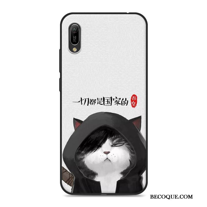Kuori Huawei Y6 2019 Luova Puhelimen Kuoret Musta, Kotelo Huawei Y6 2019 Pehmeä Neste Rakastunut