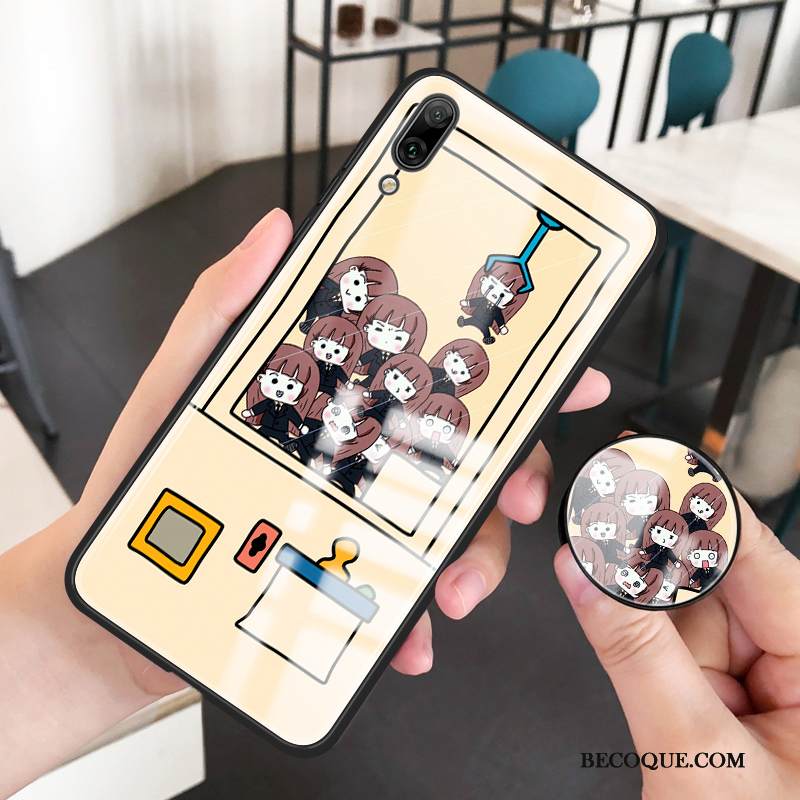 Kuori Huawei Y6 2019 Pehmeä Neste Murtumaton Net Red, Kotelo Huawei Y6 2019 Laukut Jauhe Puhelimen Kuoret