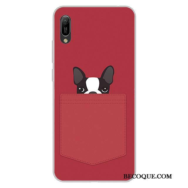 Kuori Huawei Y6 2019 Pehmeä Neste Murtumaton Puhelimen Kuoret, Kotelo Huawei Y6 2019 Silikoni Jauhe Valkoinen