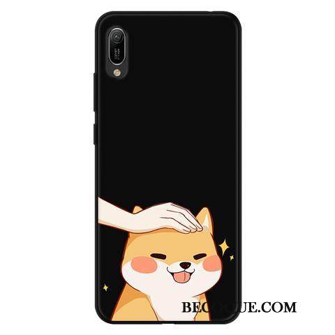Kuori Huawei Y6 2019 Pehmeä Neste Puhelimen Kuoret Leimahtaa, Kotelo Huawei Y6 2019 Sarjakuva Pesty Suede Sideharso