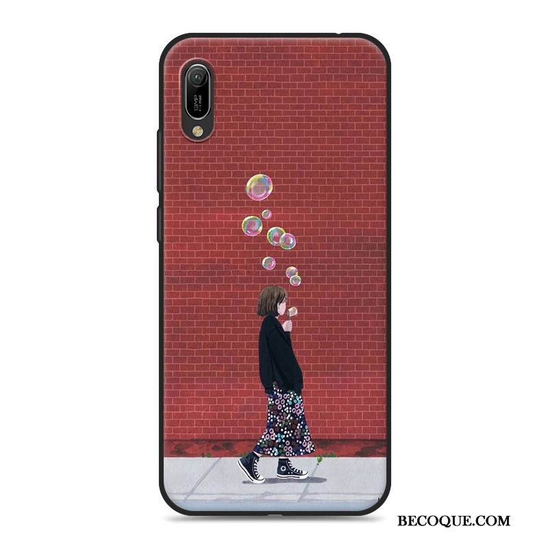 Kuori Huawei Y6 2019 Pehmeä Neste Valkoinen Puhelimen Kuoret, Kotelo Huawei Y6 2019 Suojaus