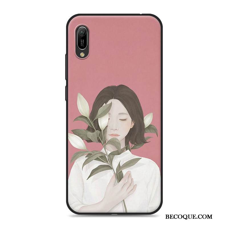 Kuori Huawei Y6 2019 Pehmeä Neste Valkoinen Puhelimen Kuoret, Kotelo Huawei Y6 2019 Suojaus