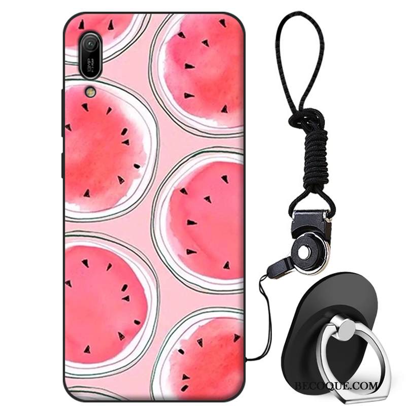 Kuori Huawei Y6 2019 Silikoni Persoonallisuus Murtumaton, Kotelo Huawei Y6 2019 Luova Sininen Puhelimen Kuoret