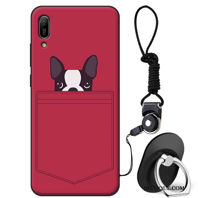 Kuori Huawei Y6 2019 Silikoni Persoonallisuus Murtumaton, Kotelo Huawei Y6 2019 Luova Sininen Puhelimen Kuoret