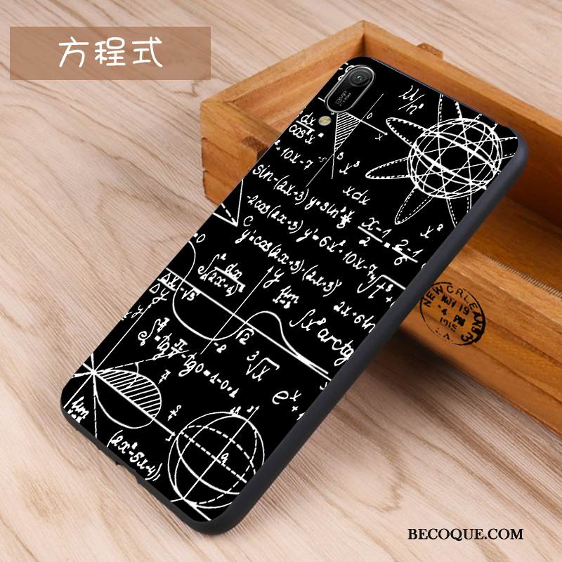 Kuori Huawei Y6 2019 Silikoni Tide-brändi Sininen, Kotelo Huawei Y6 2019 Pehmeä Neste Pesty Suede Murtumaton