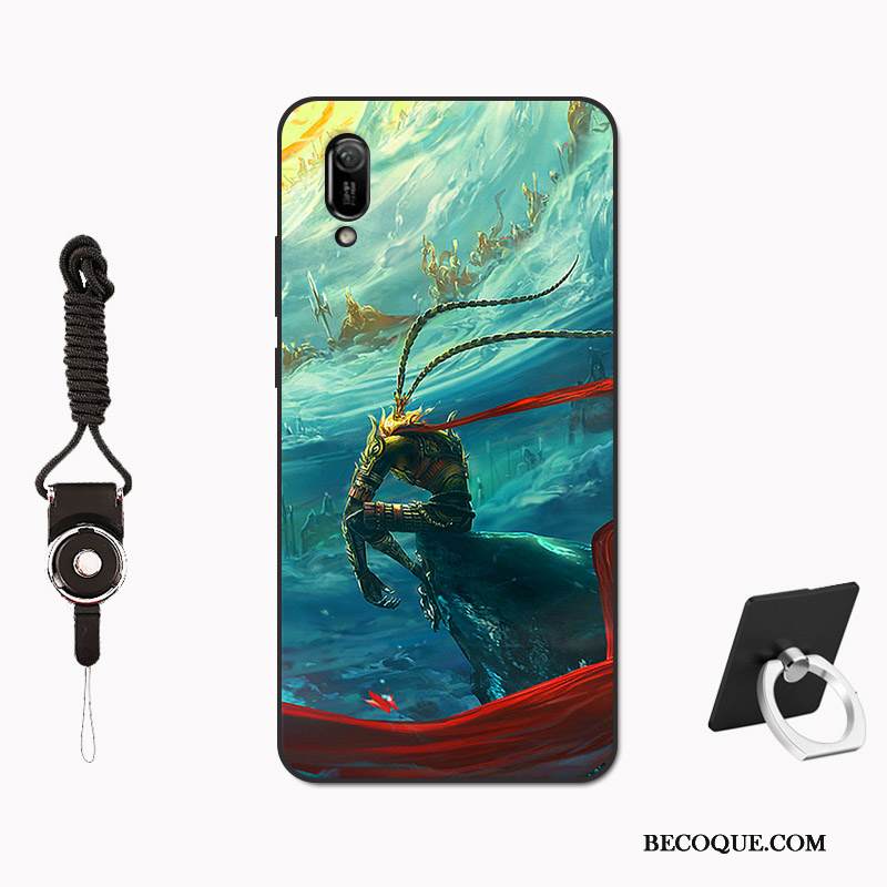 Kuori Huawei Y6 2019 Silikoni Ylellisyys Karkaisu, Kotelo Huawei Y6 2019 Suojaus Persoonallisuus Muokata