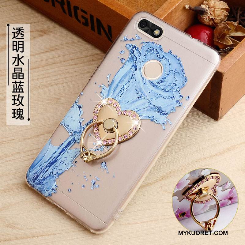 Kuori Huawei Y6 Pro 2017 Kohokuviointi Jauhe Läpinäkyvä, Kotelo Huawei Y6 Pro 2017 Maalaus Puhelimen Kuoret