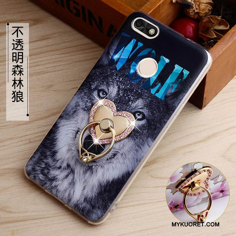 Kuori Huawei Y6 Pro 2017 Kohokuviointi Jauhe Läpinäkyvä, Kotelo Huawei Y6 Pro 2017 Maalaus Puhelimen Kuoret