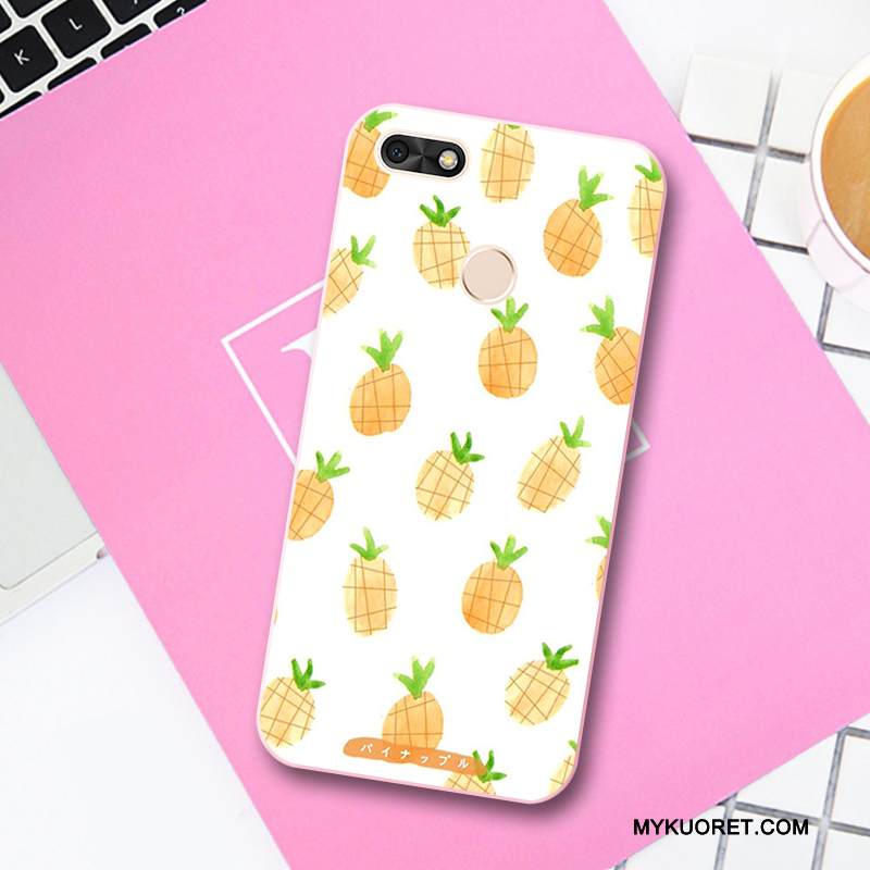 Kuori Huawei Y6 Pro 2017 Kohokuviointi Kustannukset Pieni, Kotelo Huawei Y6 Pro 2017 Silikoni Ihana Trendi