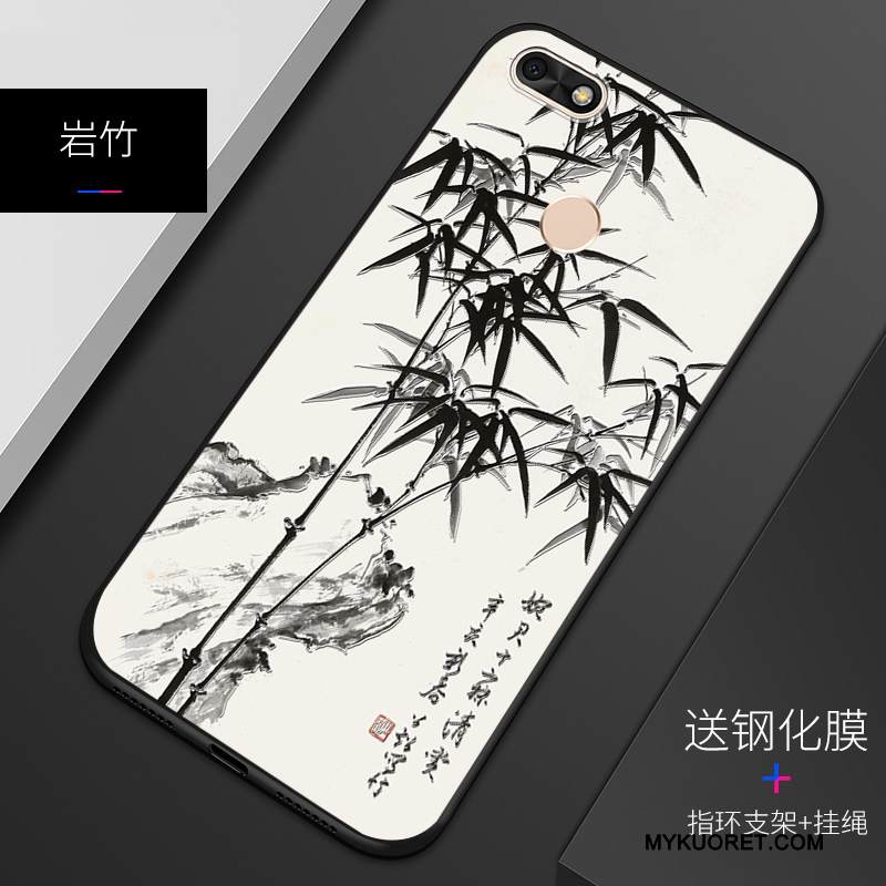 Kuori Huawei Y6 Pro 2017 Kohokuviointi Sininen Murtumaton, Kotelo Huawei Y6 Pro 2017 Suojaus Puhelimen Kuoret Muokata