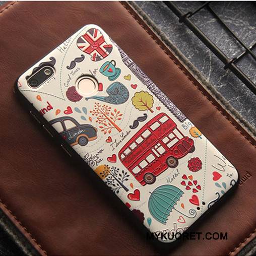 Kuori Huawei Y6 Pro 2017 Laukut Persoonallisuus Murtumaton, Kotelo Huawei Y6 Pro 2017 Kohokuviointi Puhelimen Kuoret