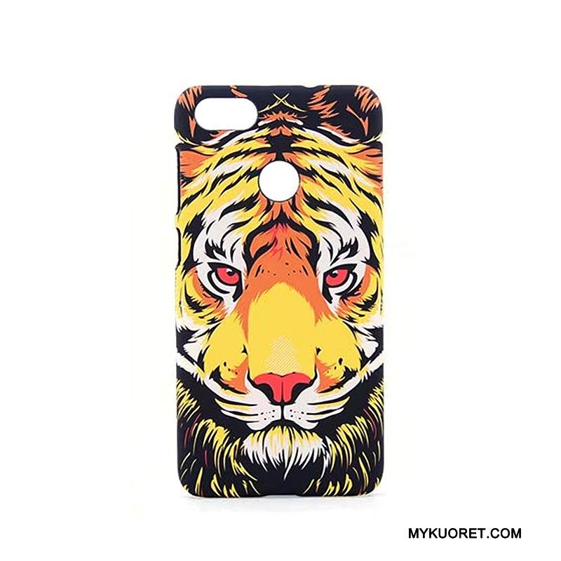 Kuori Huawei Y6 Pro 2017 Luova Puhelimen Kuoret Pesty Suede, Kotelo Huawei Y6 Pro 2017 Kohokuviointi Keltainen Kirkas