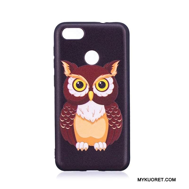 Kuori Huawei Y6 Pro 2017 Pehmeä Neste Puhelimen Kuoret Trendi, Kotelo Huawei Y6 Pro 2017 Suojaus Tummansininen