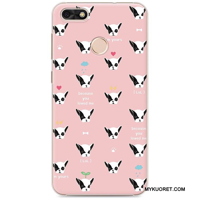 Kuori Huawei Y6 Pro 2017 Sarjakuva Trendi Kova, Kotelo Huawei Y6 Pro 2017 Maalaus Taide Vihreä