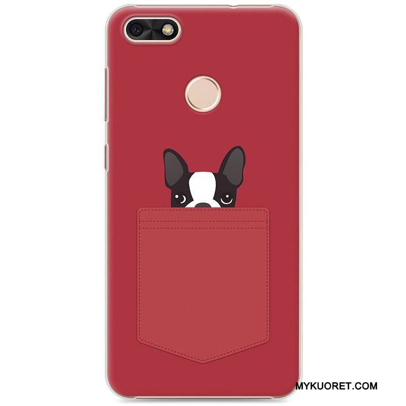 Kuori Huawei Y6 Pro 2017 Sarjakuva Trendi Kova, Kotelo Huawei Y6 Pro 2017 Maalaus Taide Vihreä