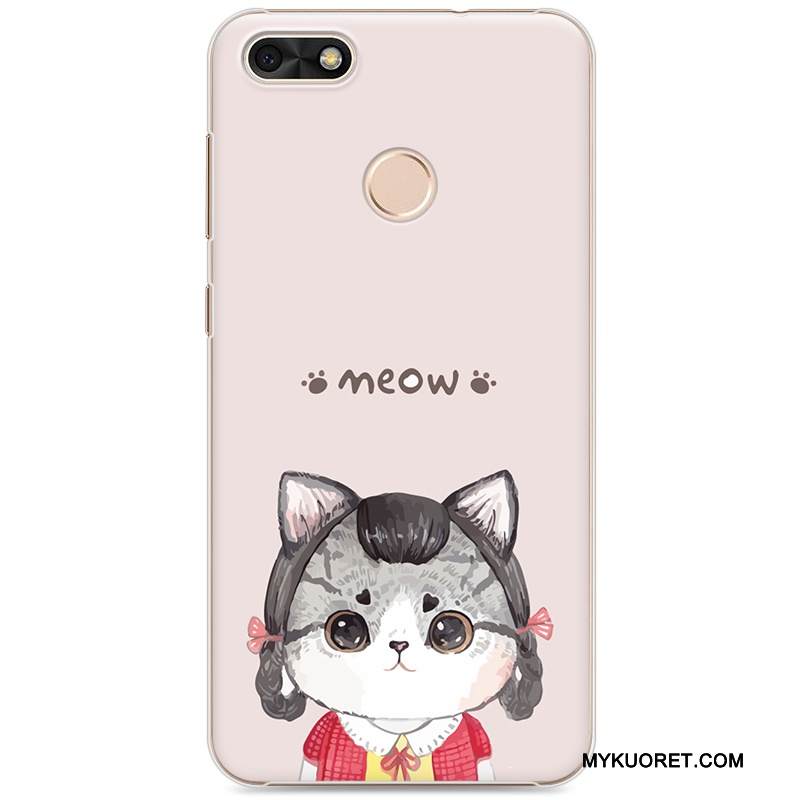 Kuori Huawei Y6 Pro 2017 Sarjakuva Trendi Kova, Kotelo Huawei Y6 Pro 2017 Maalaus Taide Vihreä