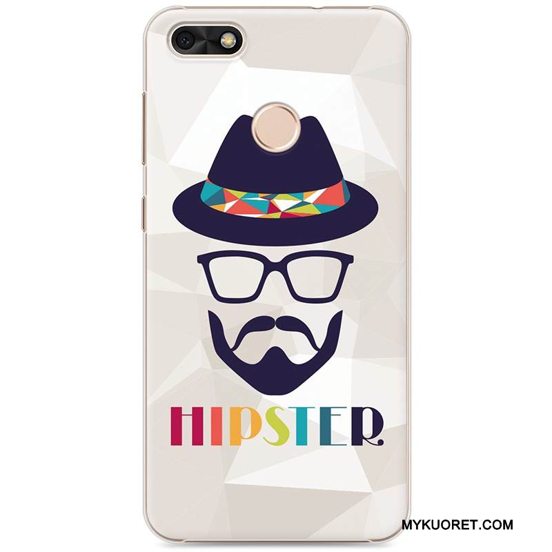 Kuori Huawei Y6 Pro 2017 Sarjakuva Trendi Kova, Kotelo Huawei Y6 Pro 2017 Maalaus Taide Vihreä