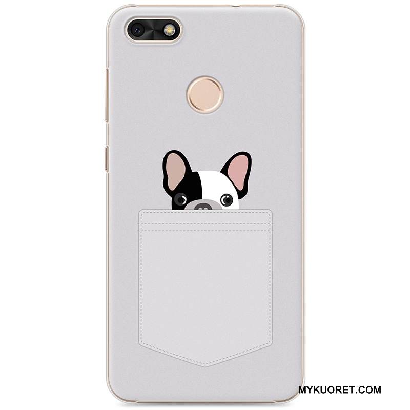 Kuori Huawei Y6 Pro 2017 Sarjakuva Trendi Kova, Kotelo Huawei Y6 Pro 2017 Maalaus Taide Vihreä