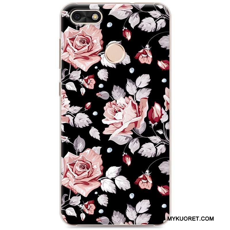 Kuori Huawei Y6 Pro 2017 Sarjakuva Trendi Kova, Kotelo Huawei Y6 Pro 2017 Maalaus Taide Vihreä