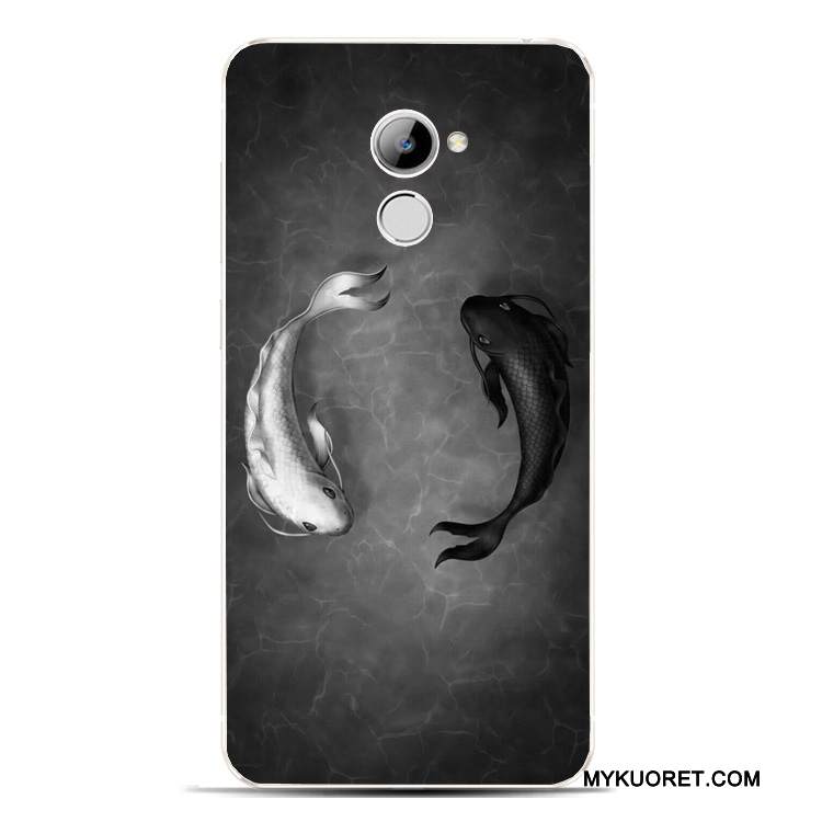 Kuori Huawei Y6 Pro 2017 Silikoni Puhelimen Kuoret Kaunis, Kotelo Huawei Y6 Pro 2017 Suojaus Murtumaton Vihreä