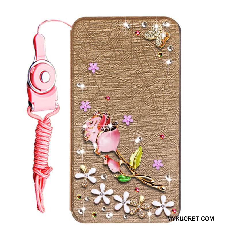 Kuori Huawei Y6 Pro 2017 Strassi Kulta Puhelimen Kuoret, Kotelo Huawei Y6 Pro 2017 Suojaus