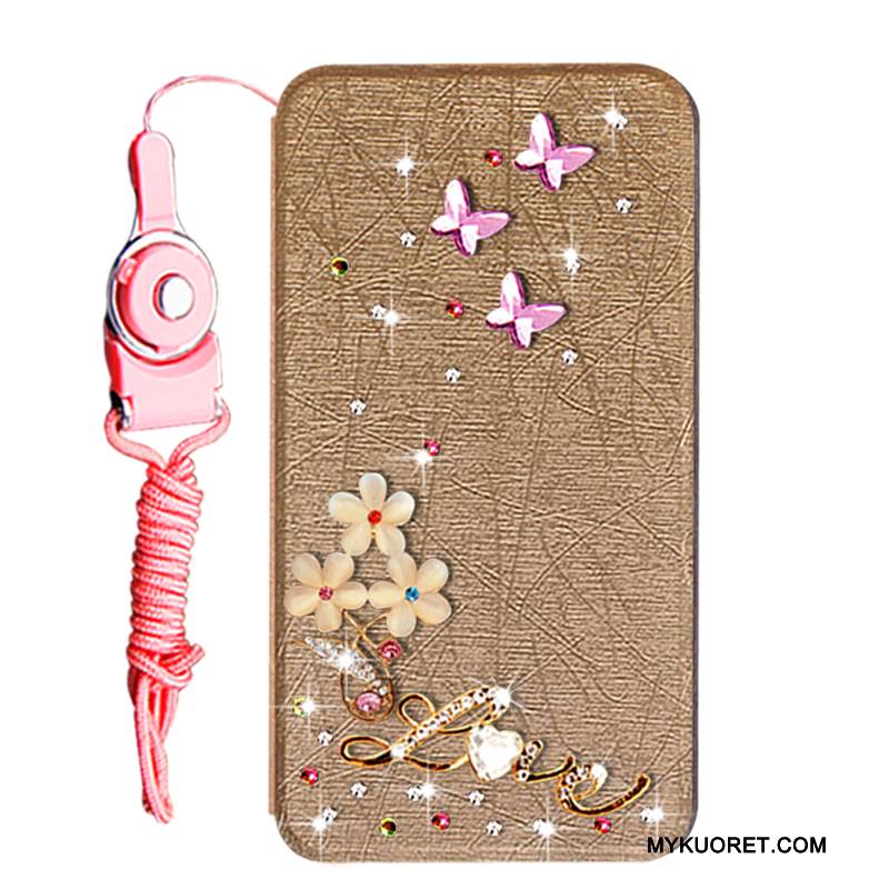 Kuori Huawei Y6 Pro 2017 Strassi Kulta Puhelimen Kuoret, Kotelo Huawei Y6 Pro 2017 Suojaus