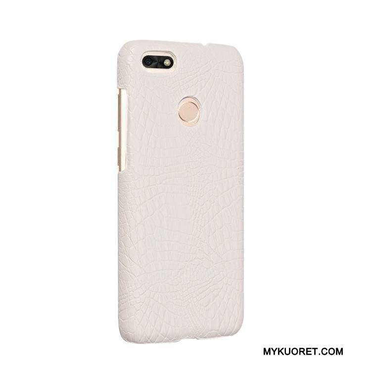 Kuori Huawei Y6 Pro 2017 Vuosikerta Kova Puhelimen Kuoret, Kotelo Huawei Y6 Pro 2017 Suojaus Krokotiili Oranssi