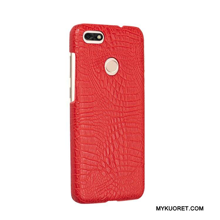 Kuori Huawei Y6 Pro 2017 Vuosikerta Kova Puhelimen Kuoret, Kotelo Huawei Y6 Pro 2017 Suojaus Krokotiili Oranssi