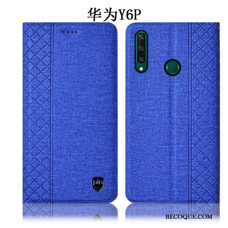 Kuori Huawei Y6p Suojaus Murtumaton Puhelimen Kuoret, Kotelo Huawei Y6p Laukut Harmaa Pellava