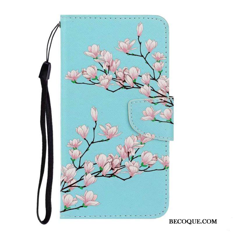 Kuori Huawei Y6s Kuoret Kortti Puhelimen Kuoret, Kotelo Huawei Y6s Nahka Kissa Sininen