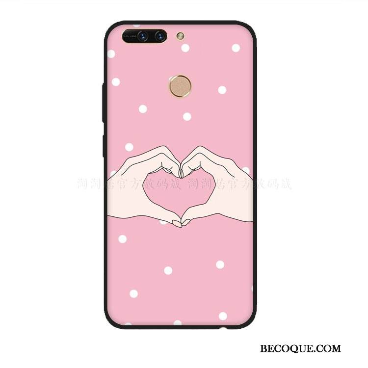 Kuori Huawei Y7 2018 Kohokuviointi Sininen Jauhe, Kotelo Huawei Y7 2018 Luova Aaltopiste Rakastunut