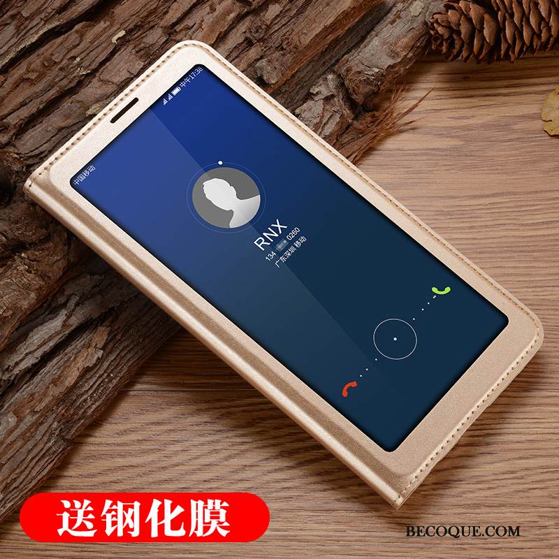 Kuori Huawei Y7 2018 Nahka Karkaisu Kalvo, Kotelo Huawei Y7 2018 Kuoret Puhelimen Kuoret Pinkki