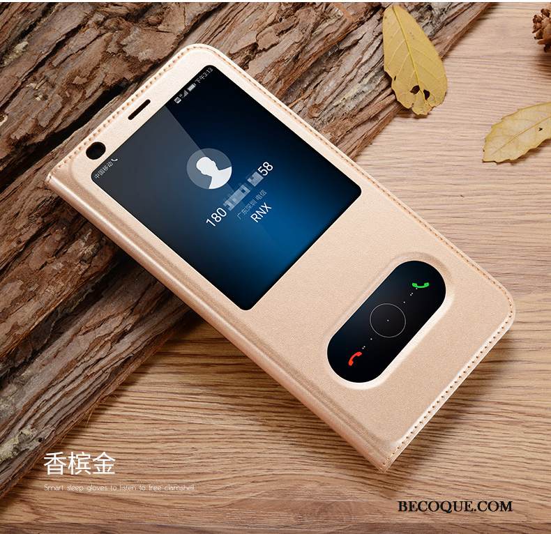 Kuori Huawei Y7 2018 Nahka Kulta Puhelimen Kuoret, Kotelo Huawei Y7 2018 Kuoret Karkaisu Kalvo