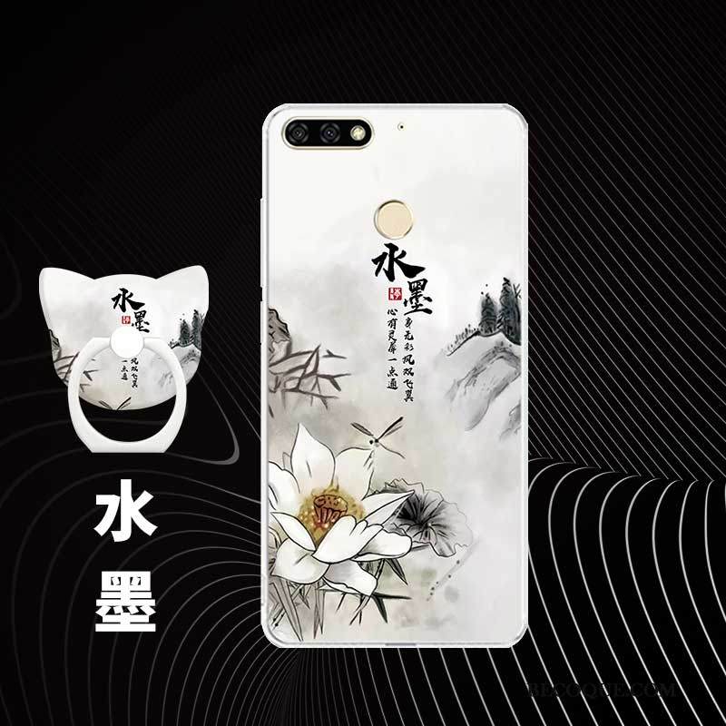 Kuori Huawei Y7 2018 Pehmeä Neste Jauhe Puhelimen Kuoret, Kotelo Huawei Y7 2018 Silikoni