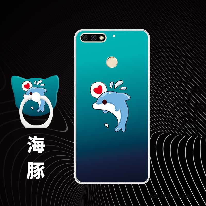 Kuori Huawei Y7 2018 Pehmeä Neste Jauhe Puhelimen Kuoret, Kotelo Huawei Y7 2018 Silikoni