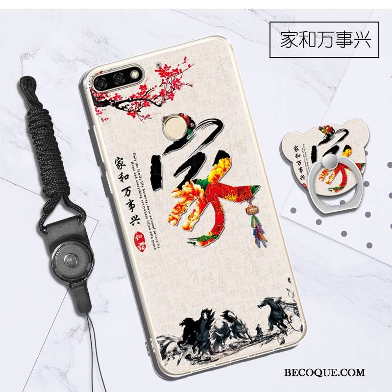 Kuori Huawei Y7 2018 Pehmeä Neste Puhelimen Kuoret Violetti, Kotelo Huawei Y7 2018 Suojaus Ripustettavat Koristeet