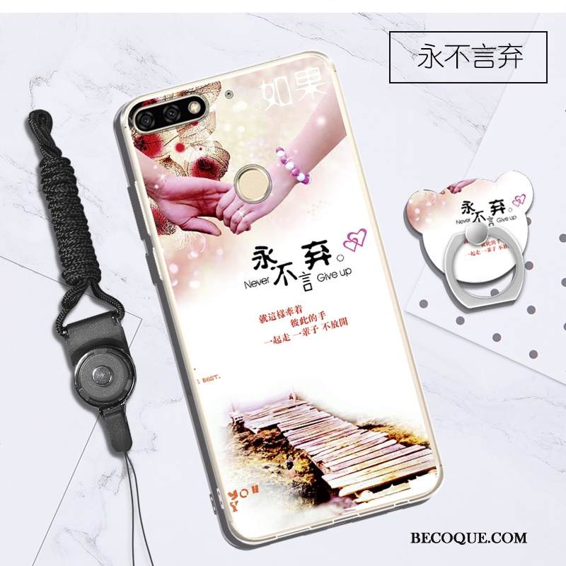 Kuori Huawei Y7 2018 Pehmeä Neste Puhelimen Kuoret Violetti, Kotelo Huawei Y7 2018 Suojaus Ripustettavat Koristeet