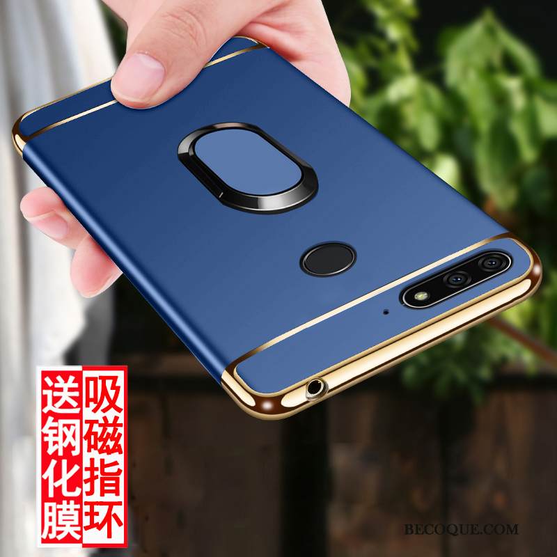 Kuori Huawei Y7 2018 Tuki Kulta Kalvo, Kotelo Huawei Y7 2018 Ripustettavat Koristeet Puhelimen Kuoret