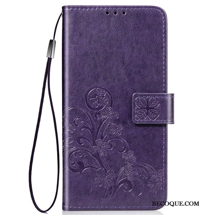 Kuori Huawei Y7 2019 Laukut Murtumaton Sininen, Kotelo Huawei Y7 2019 Nahka Puhelimen Kuoret