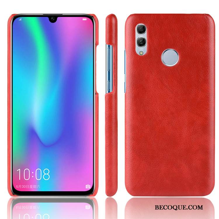 Kuori Huawei Y7 2019 Suojaus Litsi Puhelimen Kuoret, Kotelo Huawei Y7 2019 Kova Kukkakuvio