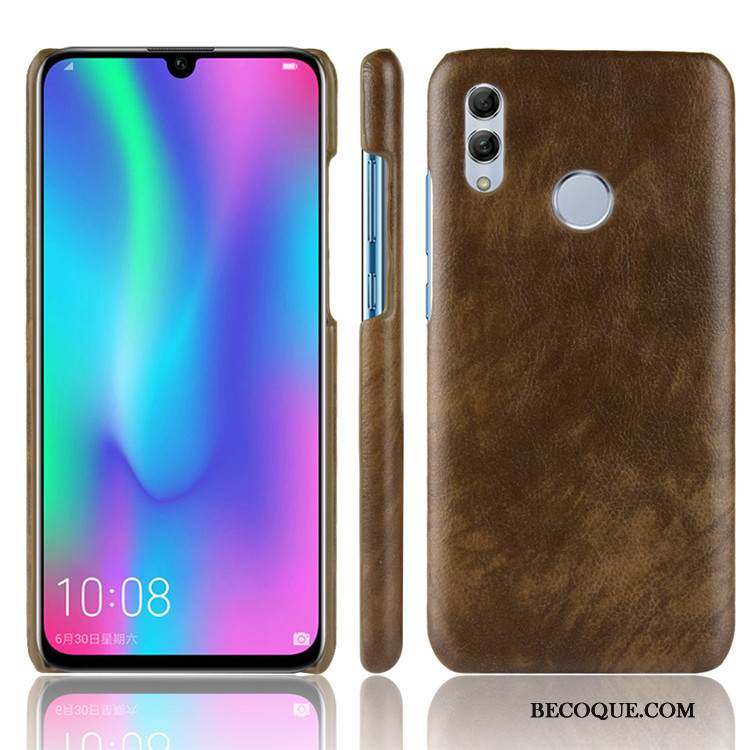 Kuori Huawei Y7 2019 Suojaus Litsi Puhelimen Kuoret, Kotelo Huawei Y7 2019 Kova Kukkakuvio