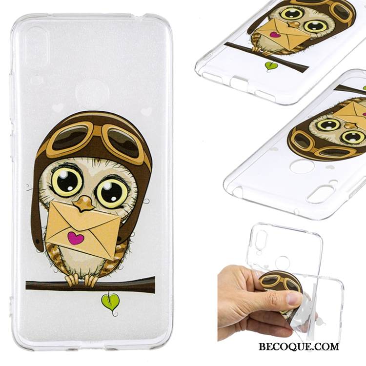 Kuori Huawei Y7 2019 Suojaus Murtumaton Valkoinen, Kotelo Huawei Y7 2019 Laukut Trendi Puhelimen Kuoret