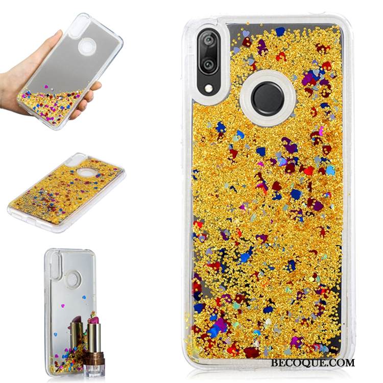 Kuori Huawei Y7 2019 Violetti Puhelimen Kuoret, Kotelo Huawei Y7 2019 Trendi Juoksuhiekka