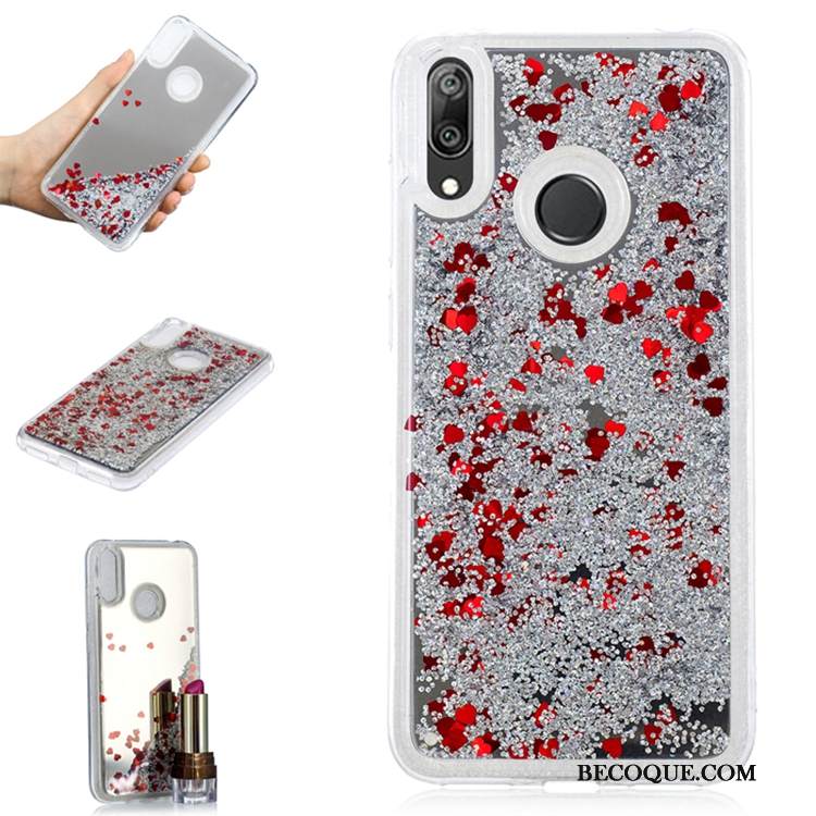 Kuori Huawei Y7 2019 Violetti Puhelimen Kuoret, Kotelo Huawei Y7 2019 Trendi Juoksuhiekka