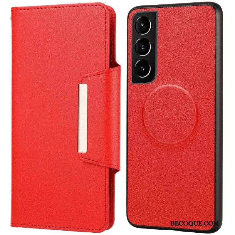 Kuori Kotelot Samsung Galaxy S22 5G Irrotettava Hopeanvärinen Lukko